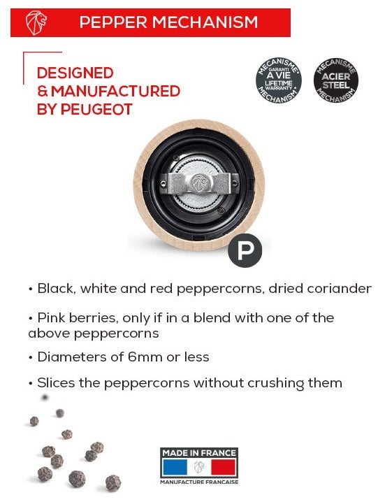 Peugeot Paris u'Select Graphite 13cm Pepper Mill by Kitchen Niche