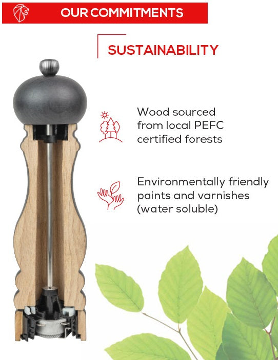 Peugeot Paris u'Select Graphite 13cm Pepper Mill by Kitchen Niche