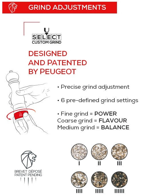 Peugeot Paris u'Select Graphite 27cm Salt Mill by Kitchen Niche