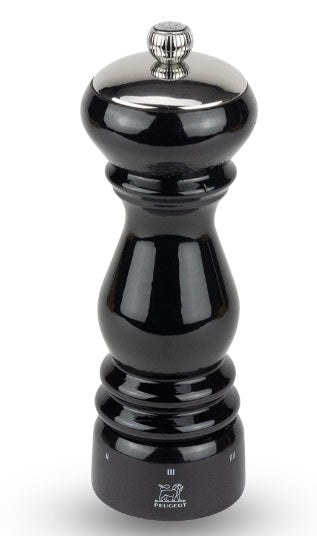 Peugeot Paris Icone Black Lacquer 18cm Pepper Mill by Kitchen Niche