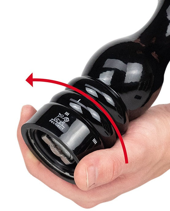 Peugeot Paris Icone Black Lacquer 30cm Pepper Mill by Kitchen Niche