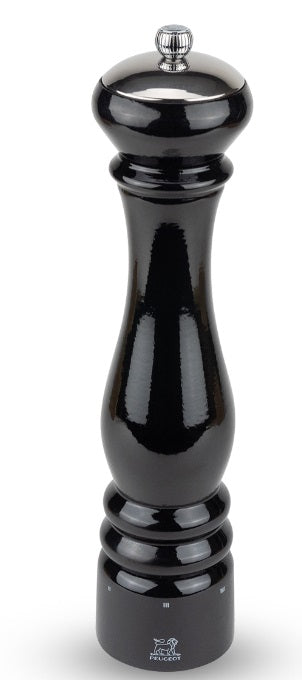 Peugeot Paris Icone Black Lacquer 30cm Salt Mill by Kitchen Niche