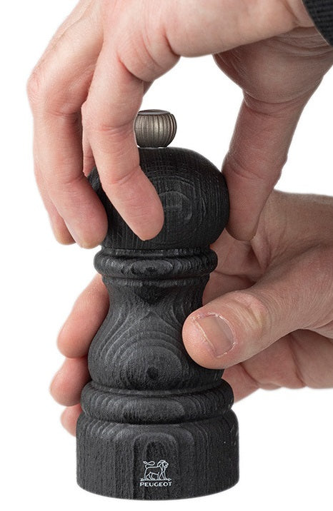 Peugeot Paris Nature Black 12cm Salt Mill by Kitchen Niche