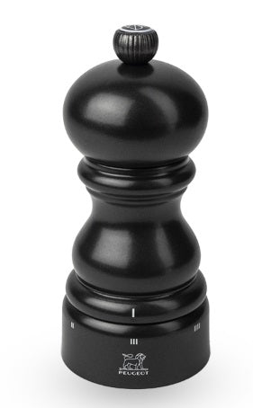 Peugeot Paris u'Select Satin Black Lacquer 13cm Salt Mill by Kitchen Niche