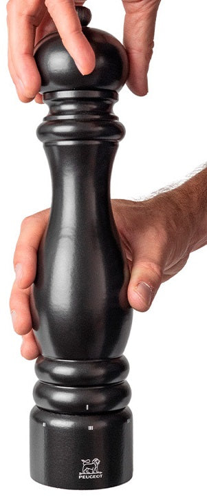 Peugeot Paris u'Select Satin Black Lacquer 30cm Salt Mill by Kitchen Niche