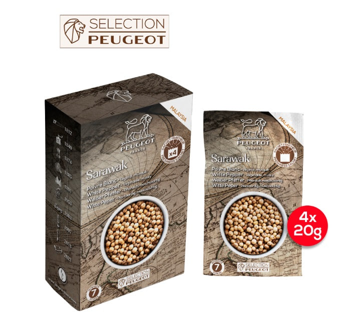 Peugeot Sarawak Malaysia White Pepper 80g by Kitchen Niche