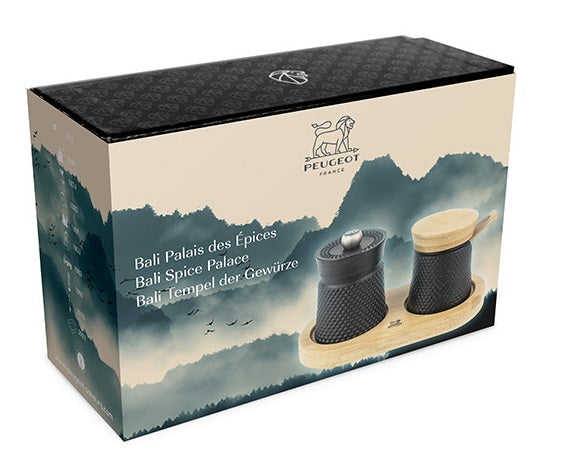 Peugeot Bali Spice Palace Pepper Mill & Salt Cellar Set by Kitchen Niche
