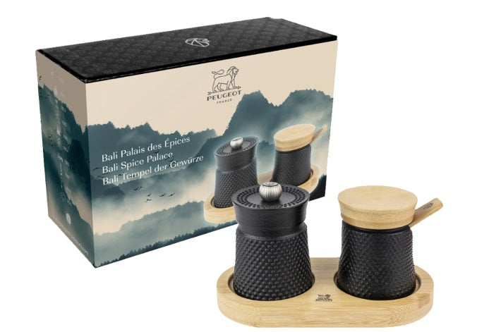Peugeot Bali Spice Palace Pepper Mill & Salt Cellar Set by Kitchen Niche