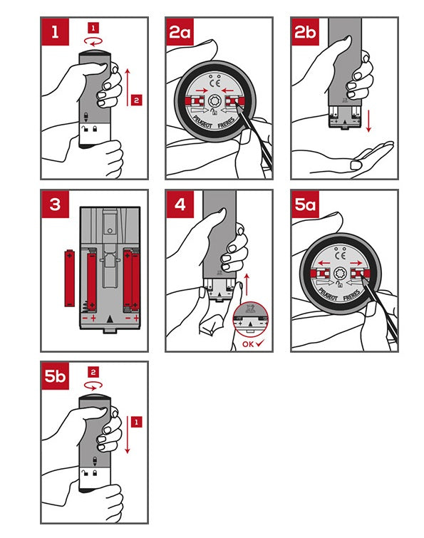 Peugeot Zeli Electric Salt and Pepper Mill Set by Kitchen Niche