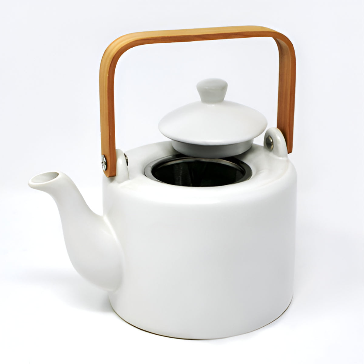 BIA Cordon Bleu White Teapot with Wooden Handle BIA Cordon Bleu by Kitchen Niche