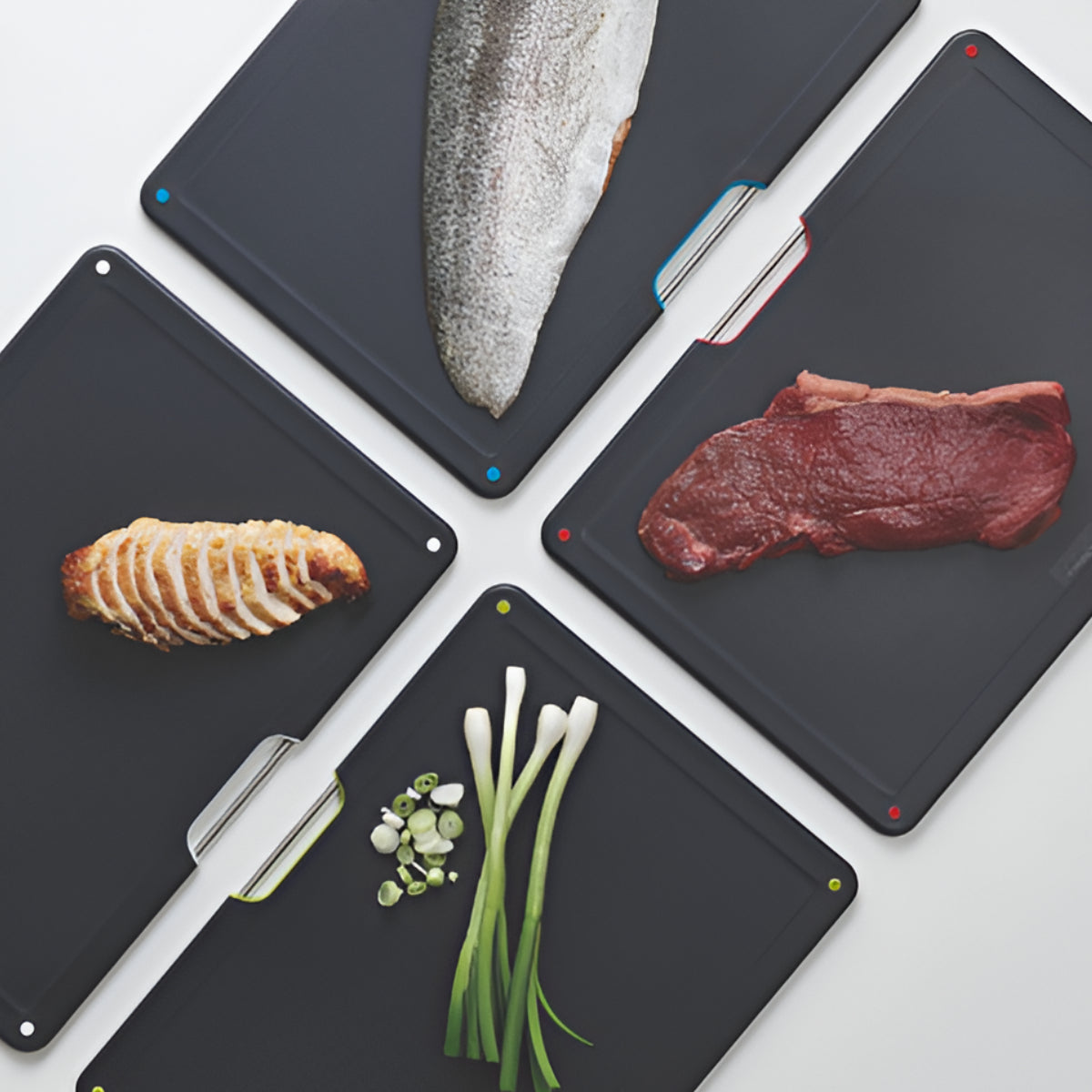 Joseph Joseph Steel Black Cutting Board Set Joseph Joseph by Kitchen Niche