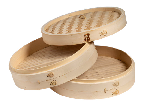 Joyce Chen 2-Tier Bamboo Steamer Baskets, 12-Inch Joyce Chen by Kitchen Niche