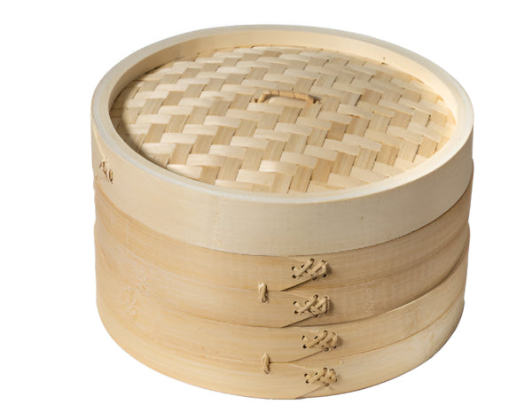 Joyce Chen 2-Tier Bamboo Steamer Baskets, 10-Inch Joyce Chen by Kitchen Niche