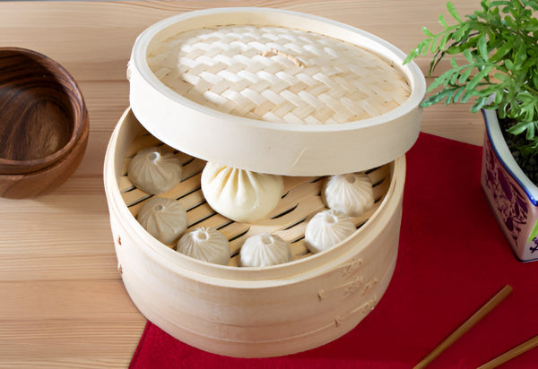 Joyce Chen 2-Tier Bamboo Steamer Baskets, 10-Inch Joyce Chen by Kitchen Niche