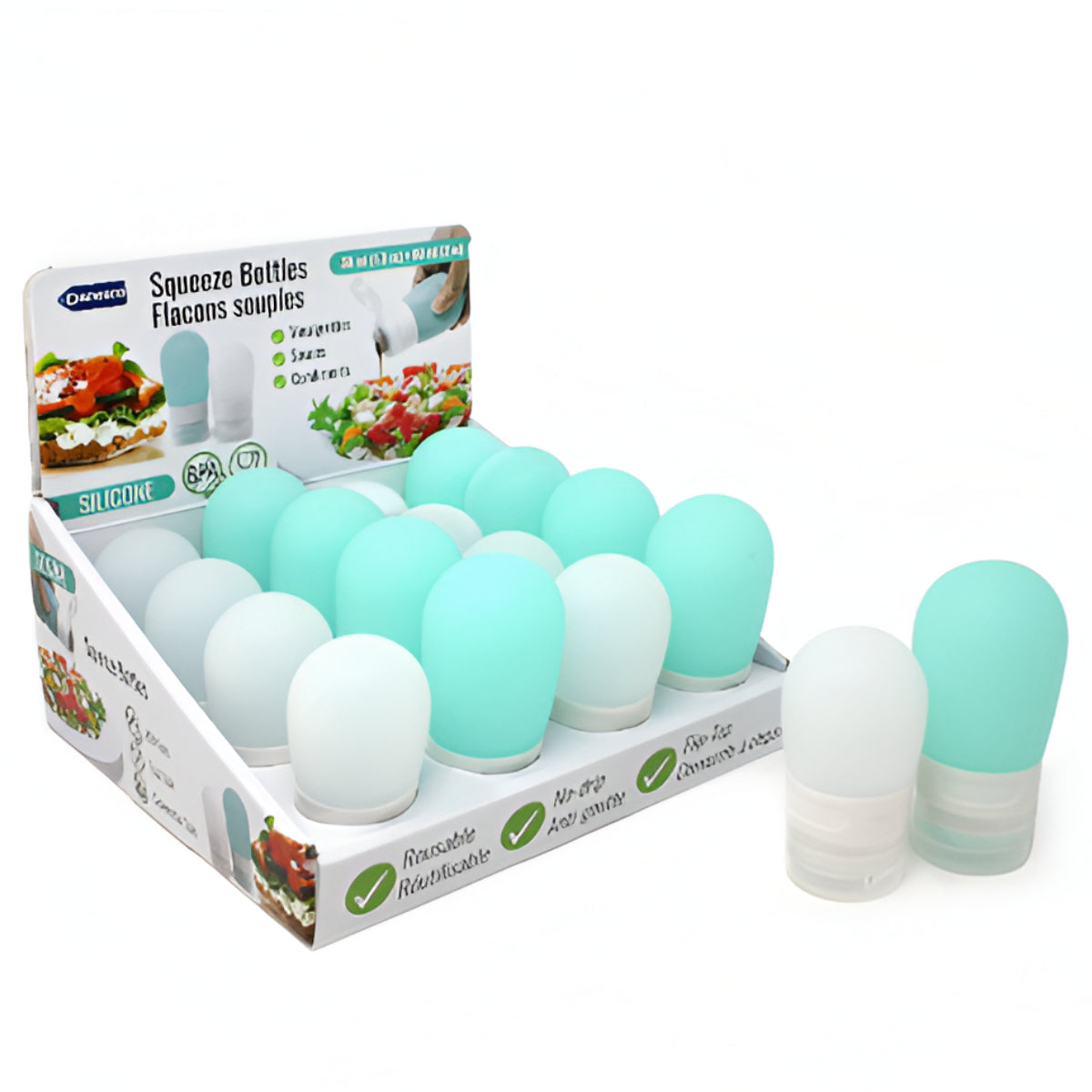 Danesco Set of 2 Mini Squeeze Bottles Danesco by Kitchen Niche