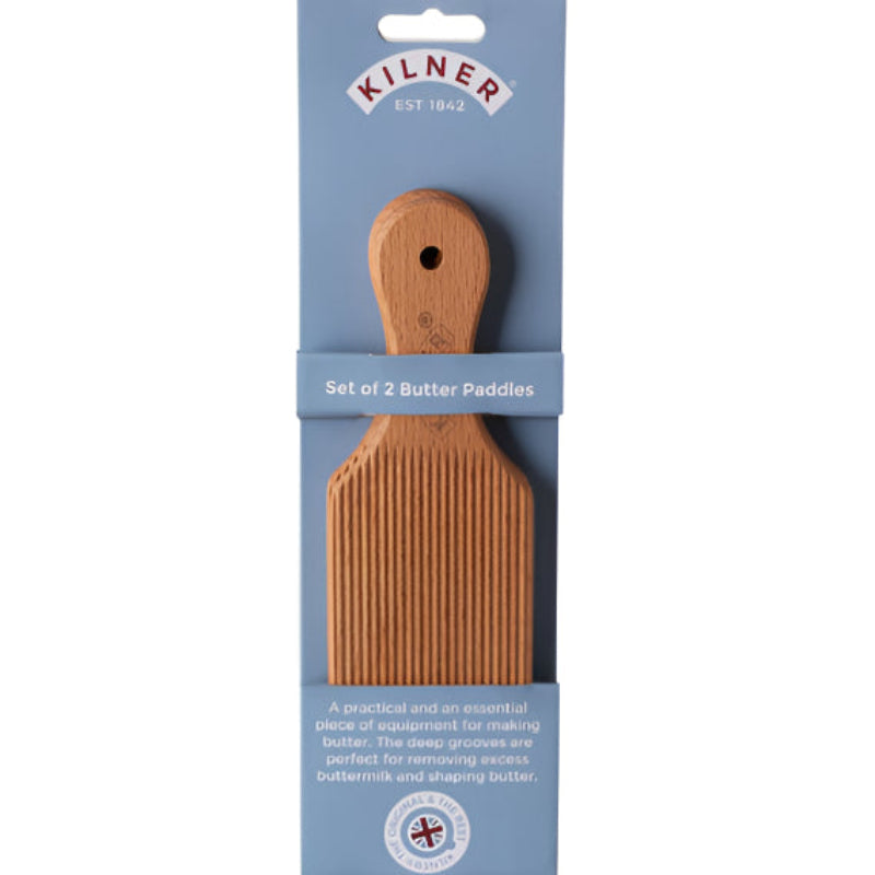 Kilner Set of 2 Wooden Butter Paddles Kilner by Kitchen Niche