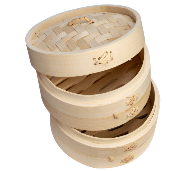 Joyce Chen 2-Tier Bamboo Steamer Baskets, 6-Inch Joyce Chen by Kitchen Niche