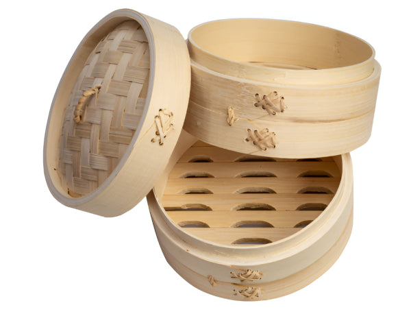 Joyce Chen 2-Tier Bamboo Steamer Baskets, 6-Inch Joyce Chen by Kitchen Niche