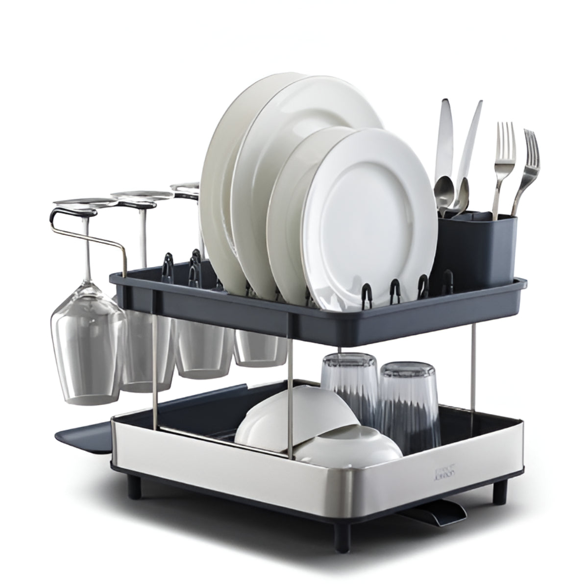 Joseph Joseph Excel Steel 2-Tier Dish Rack Joseph Joseph by Kitchen Niche
