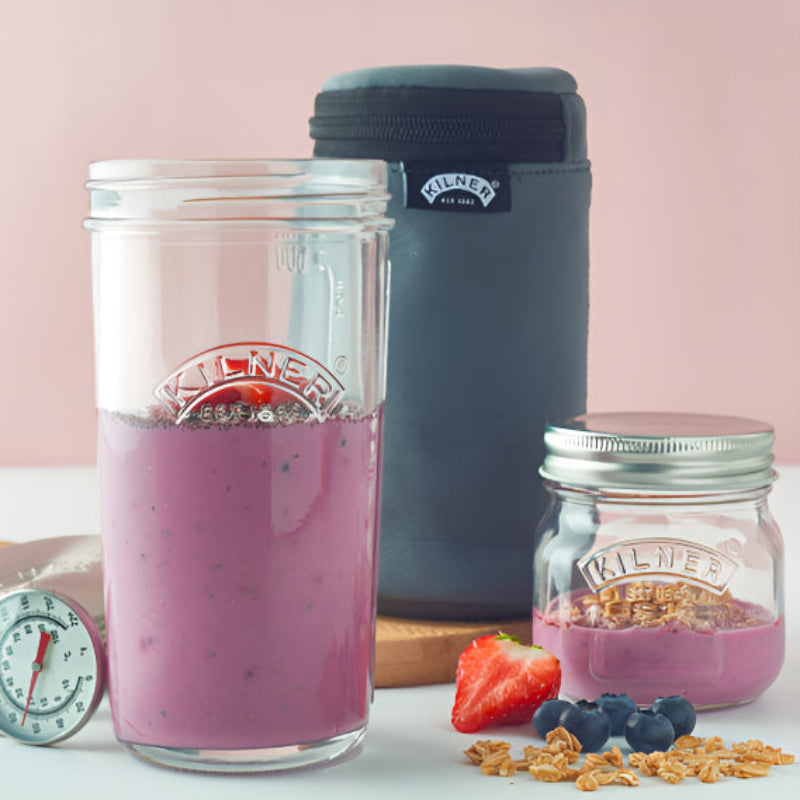 Kilner Yogurt Making Kit – Glass Jar & Thermometer Set Kilner by Kitchen Niche