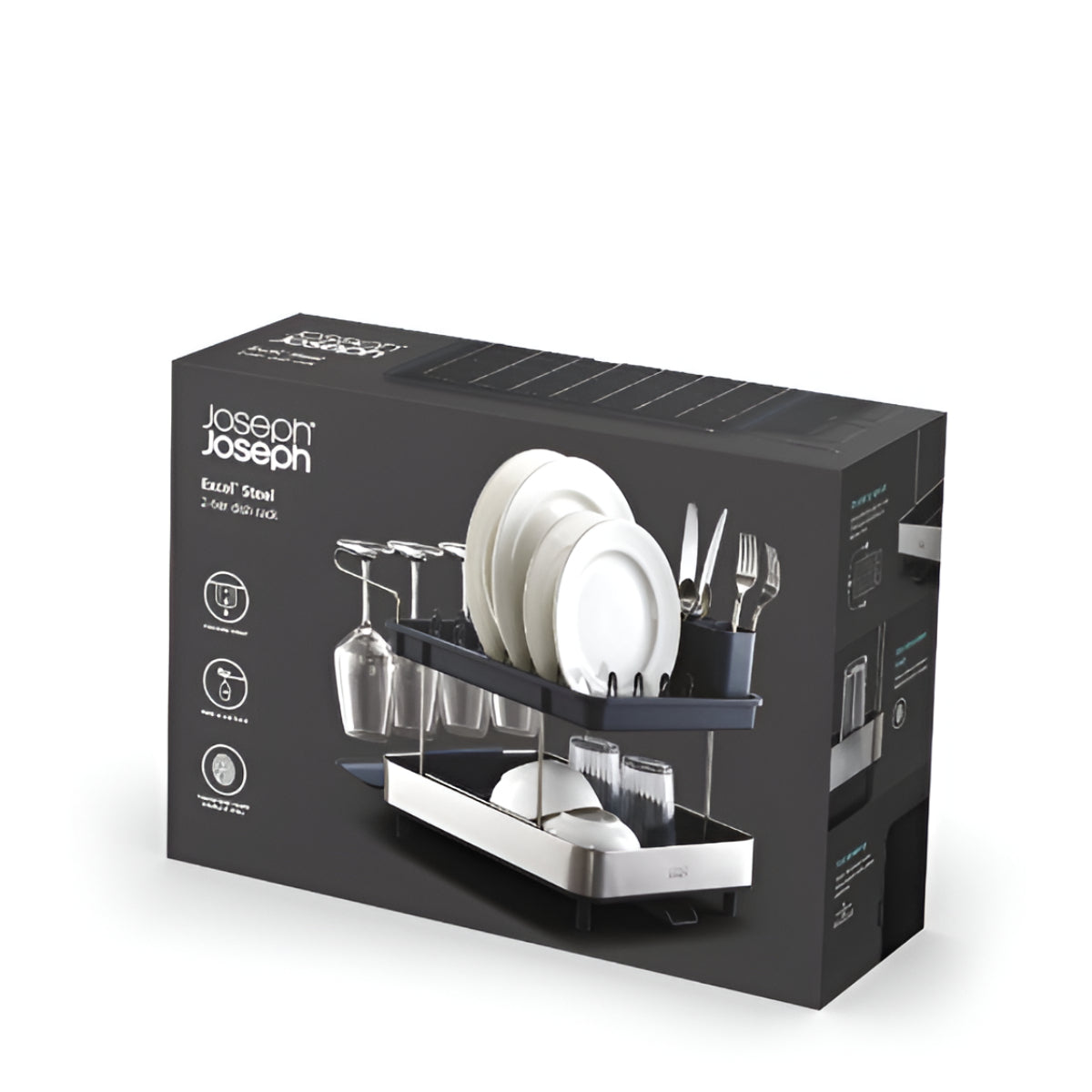 Joseph Joseph Excel Steel 2-Tier Dish Rack Joseph Joseph by Kitchen Niche