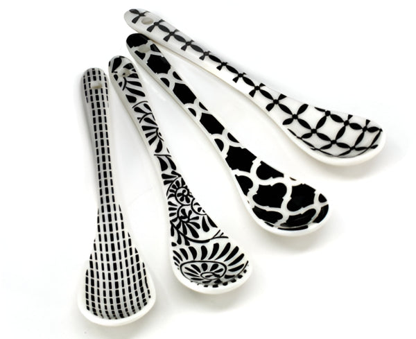 BIA Cordon Bleu Set of 4 Ceramic Condiment Spoons BIA Cordon Bleu by Kitchen Niche