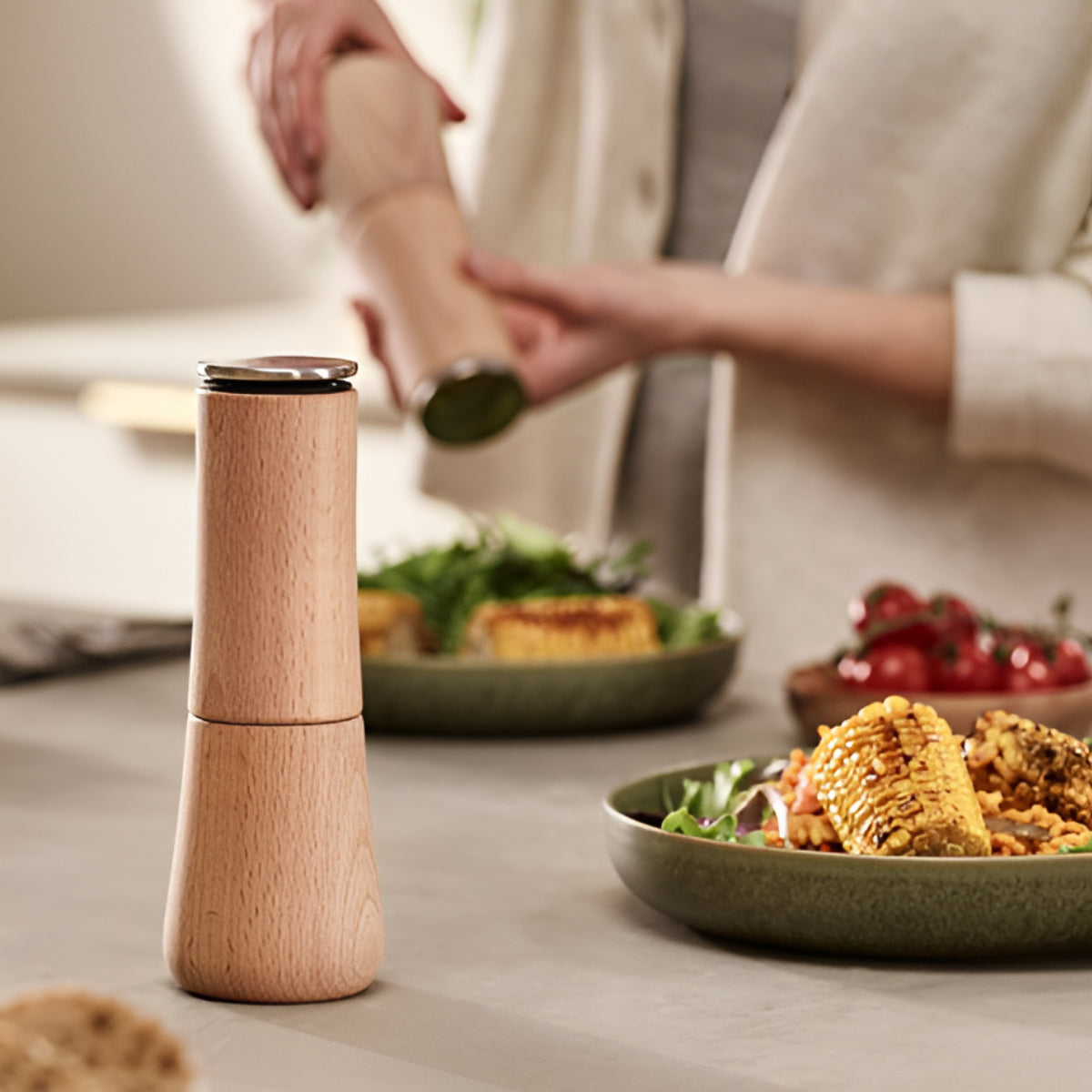 Joseph Joseph Milltop No-Spill Salt Mill Joseph Joseph by Kitchen Niche