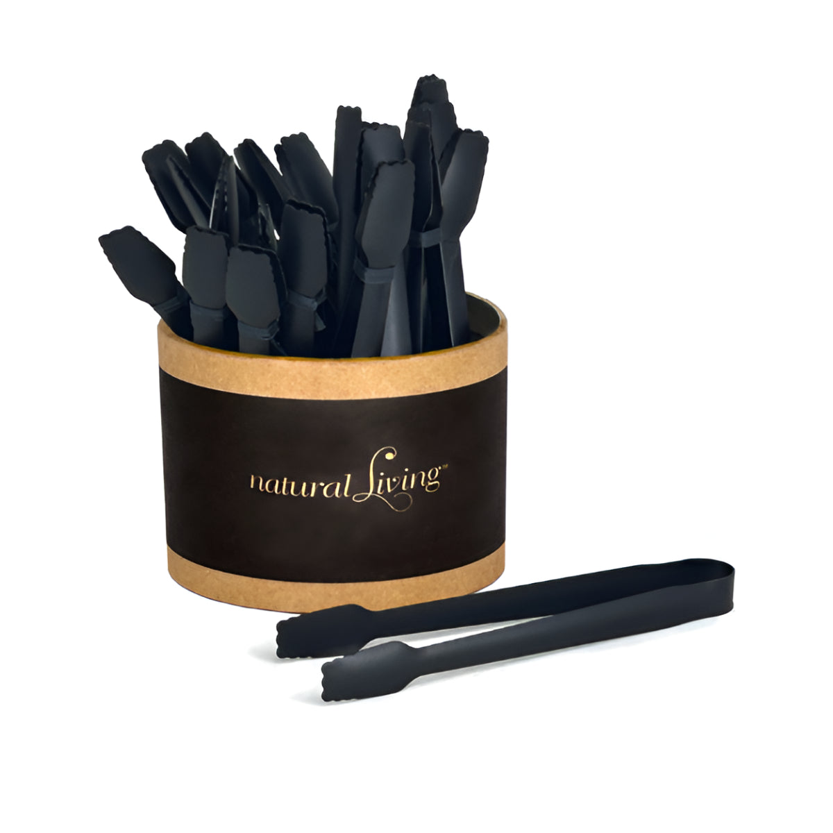 Natural Living Small Black Tongs Natural Living by Kitchen Niche