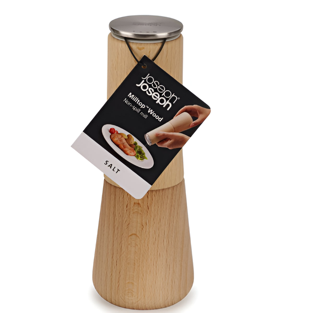 Joseph Joseph Milltop No-Spill Salt Mill Joseph Joseph by Kitchen Niche