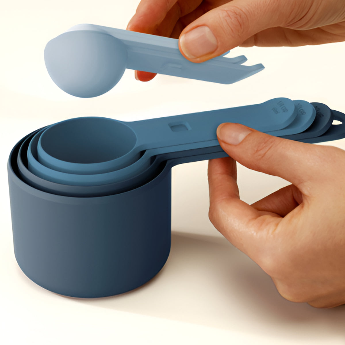Joseph Joseph Nest 8-Piece Blue Measuring Cup & Spoon Set Joseph Joseph by Kitchen Niche