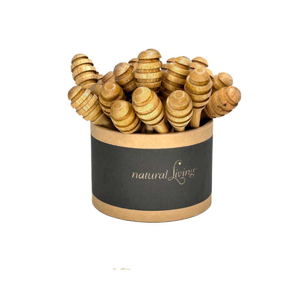 Natural Living Wooden Honey Dipper Natural Living by Kitchen Niche