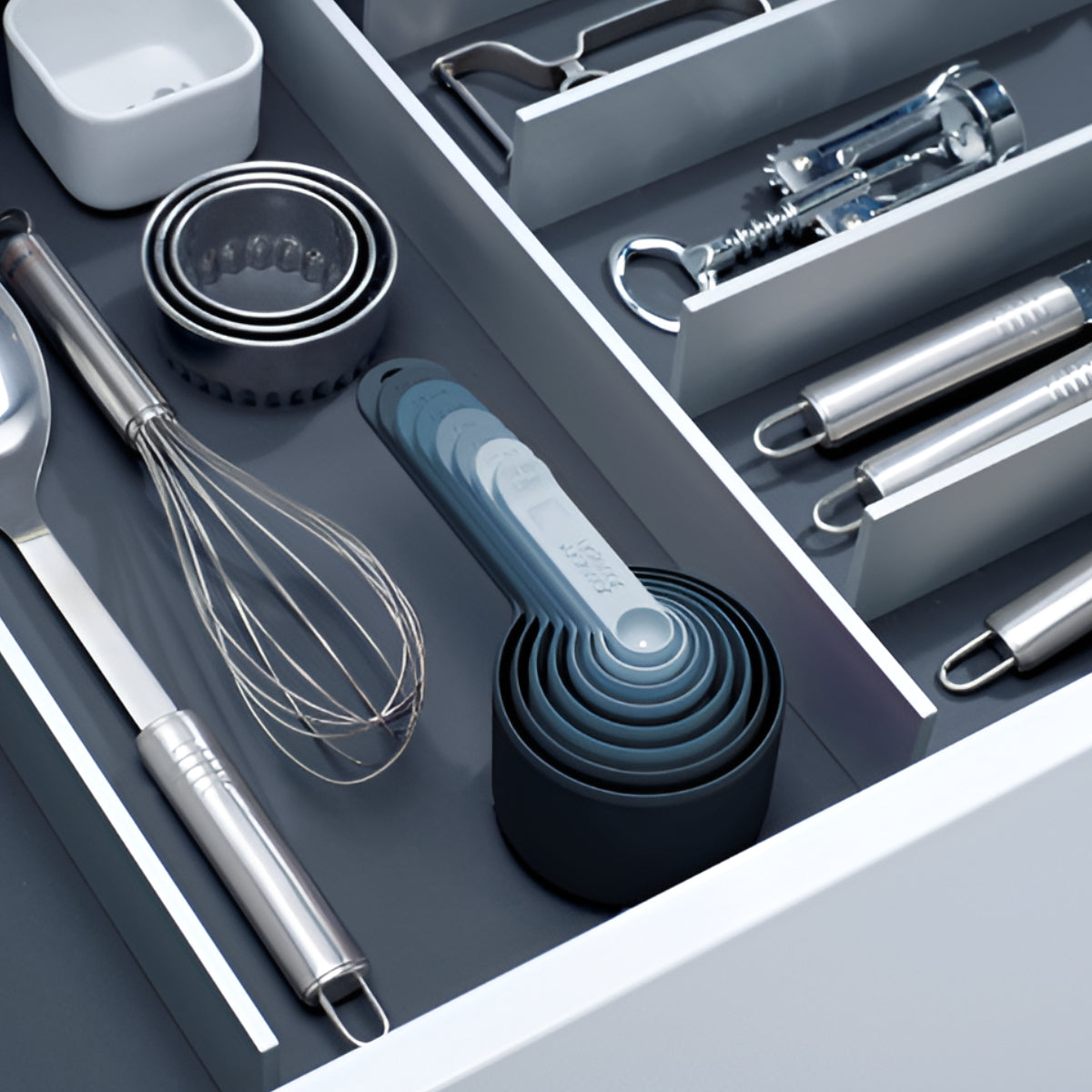 Joseph Joseph Nest 8-Piece Blue Measuring Cup & Spoon Set Joseph Joseph by Kitchen Niche