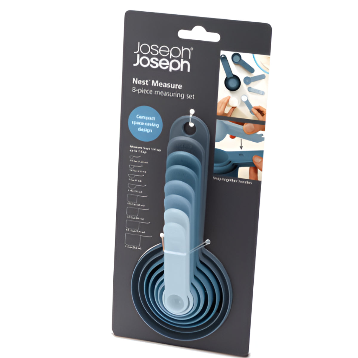 Joseph Joseph Nest 8-Piece Blue Measuring Cup & Spoon Set Joseph Joseph by Kitchen Niche