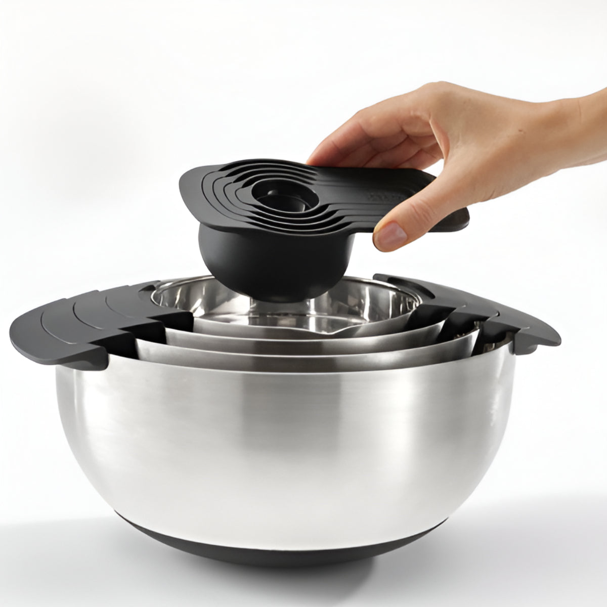 Joseph Joseph Nest 9 Steel Mixing Bowl & Food Preparation Set Joseph Joseph by Kitchen Niche