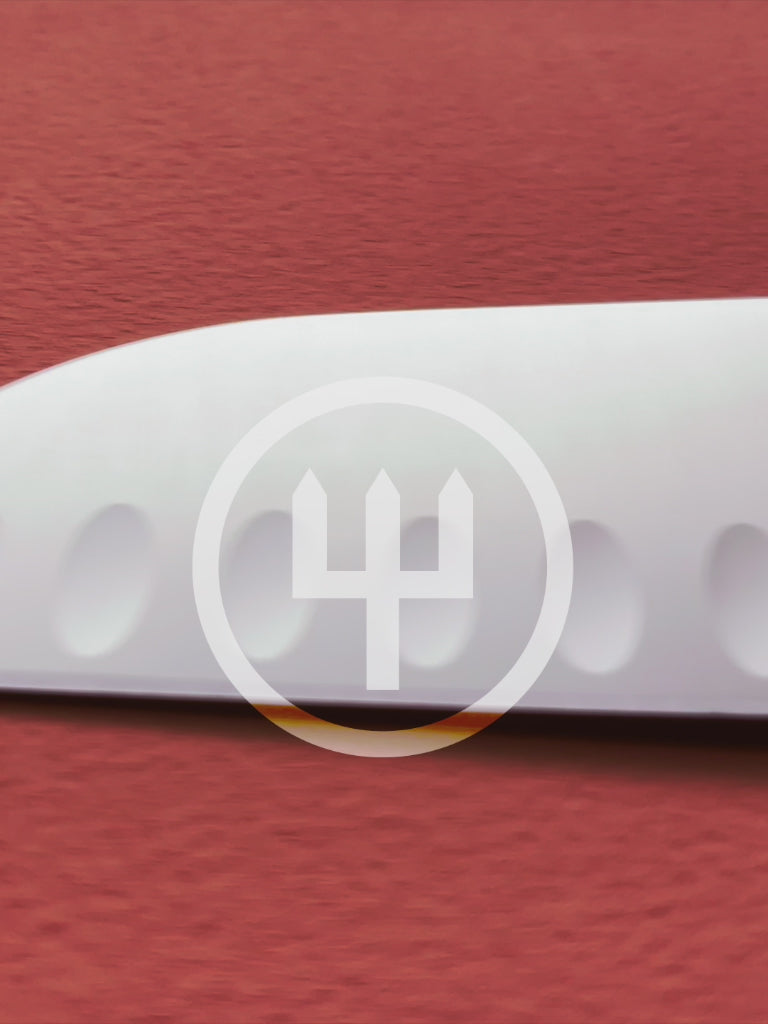 Wüsthof Classic Coral Peach Hollow Ground Santoku Knife – 7"