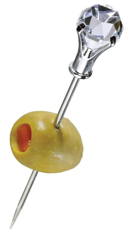 Prodyne Stainless Steel Diamond Head Martini Picks Set of 6 by Kitchen Niche