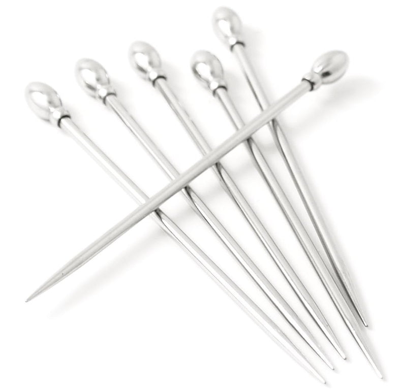 Prodyne Stainless Steel Martini Picks Set of 6 by Kitchen Niche