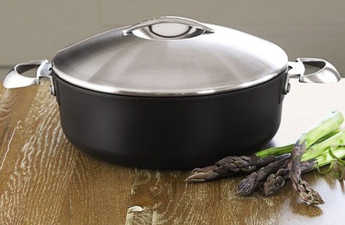 Scanpan Professional 5.25L Covered Low Sauce Pot by Kitchen Niche