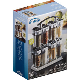 Trudeau 16 bottle quad spice carousel outlet