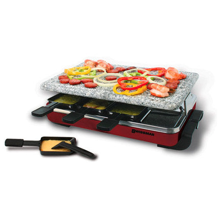 Swissmar 8 Person Classic Raclette Grill w/ Granite Stone by Kitchen Niche