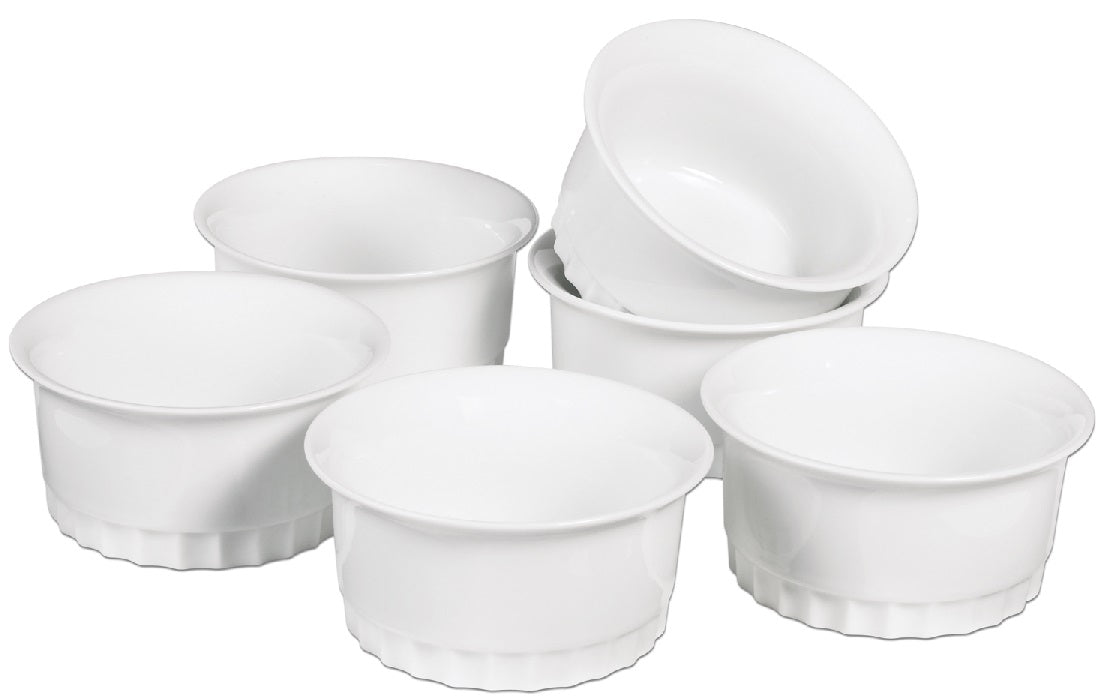 Trudeau Set of 6 Ceramic Ramekins by Kitchen Niche