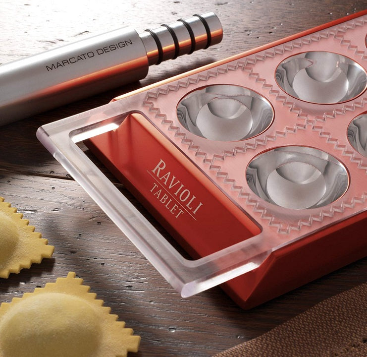 Marcato Red Ravioli Tablet Ravioli Maker by Kitchen Niche