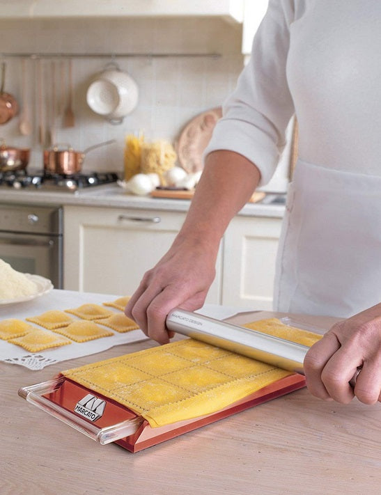 Marcato Red Ravioli Tablet Ravioli Maker by Kitchen Niche