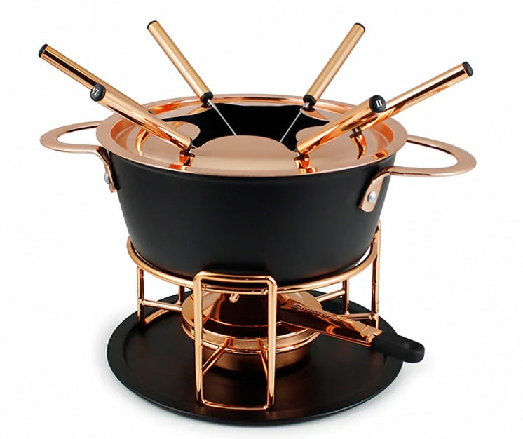 Swissmar Realp Cast Aluminum 3 in 1 Fondue Set by Kitchen Niche