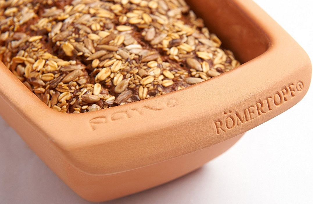 Romertopf Rectangular Clay Bread Loaf Pan