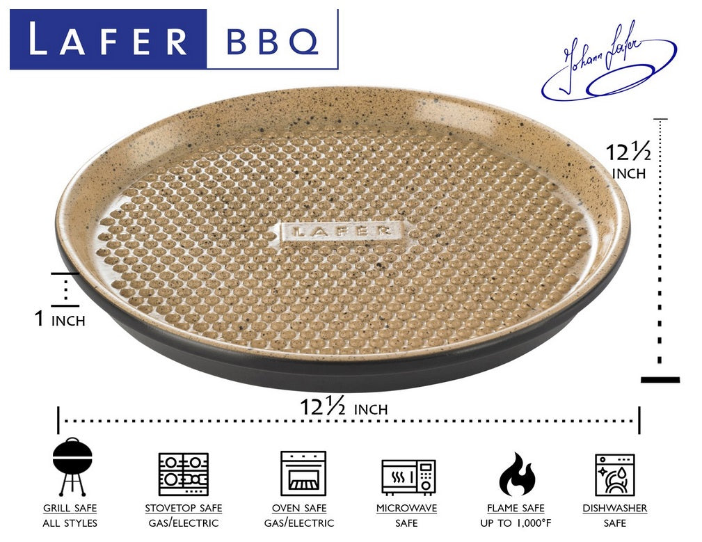 Romertopf Lafer BBQ Pizza & Grilling Dish with Nibs by Kitchen Niche