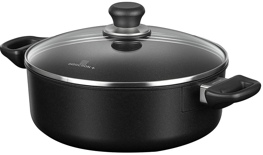 Scanpan Classic Induction Low Sauce Pot with Lid by Kitchen Niche