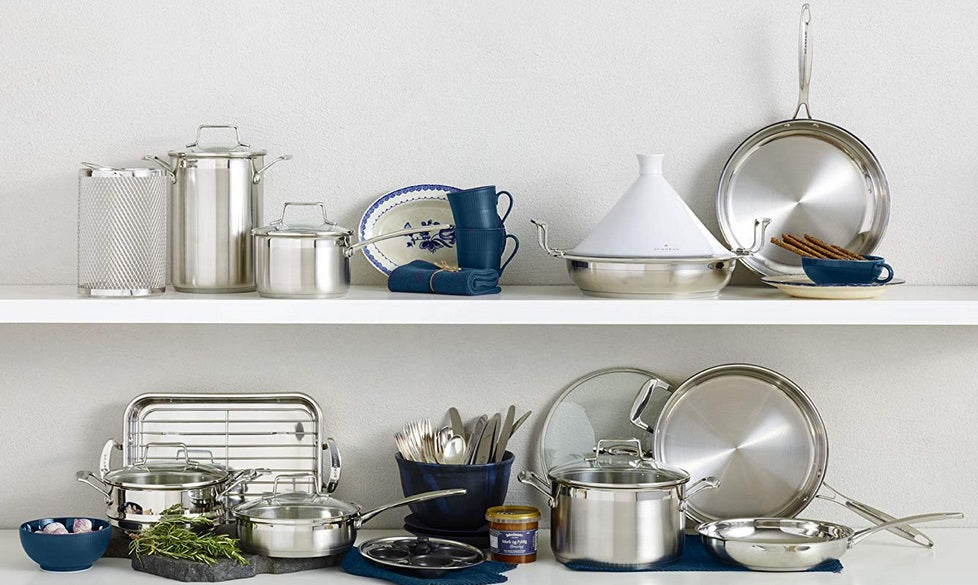 Scanpan Impact 11" Stainless Steel Saute Pan with Lid by Kitchen Niche