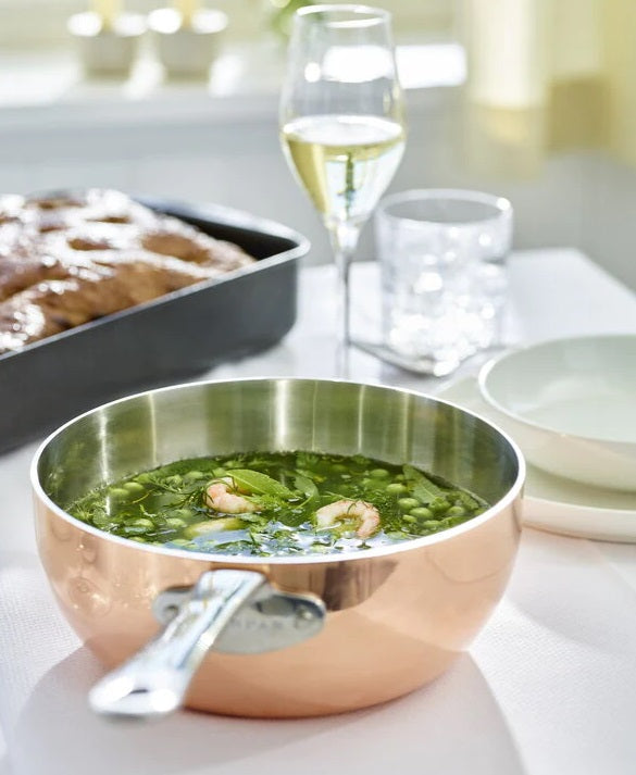 Scanpan Maitre D'Induction Copper Sauteuse Pan 20cm / 7.9" by Kitchen Niche