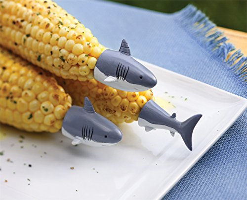 Outset Set of 8 Shark Corn Holders by Kitchen Niche
